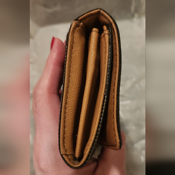 VINTAGE Michael Kors Long Monogram Bifold Snap Wallet Brown 7. 75 X 4" - Picture 5 of 16